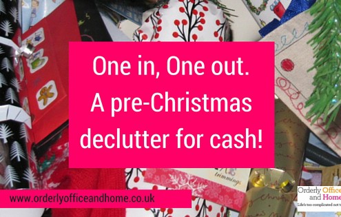 Orderly office and Home - Pre-Christmas declutter