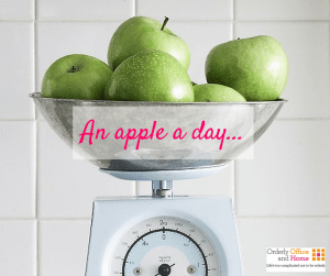 An apple a day... keeps the clutter at bay!