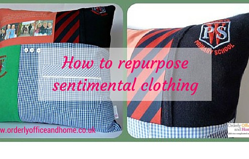 Orderly Office and Home blog - repurpose sentimental clothing