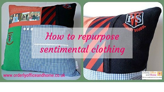 Orderly Office and Home blog - repurpose sentimental clothing