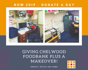 NOW 2019 Donate a Day - Orderly Office and Home